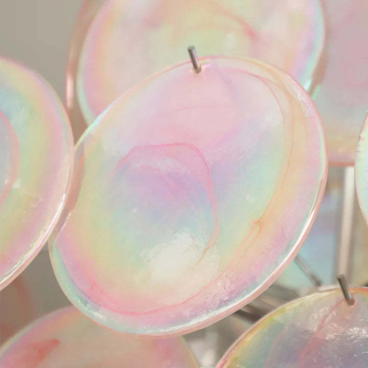 Vintage Pink Murano Glass Chandelier -Homdiy