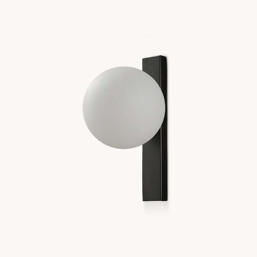 Ball Glass Black Wall Lamp Bedside Wall Sconce
