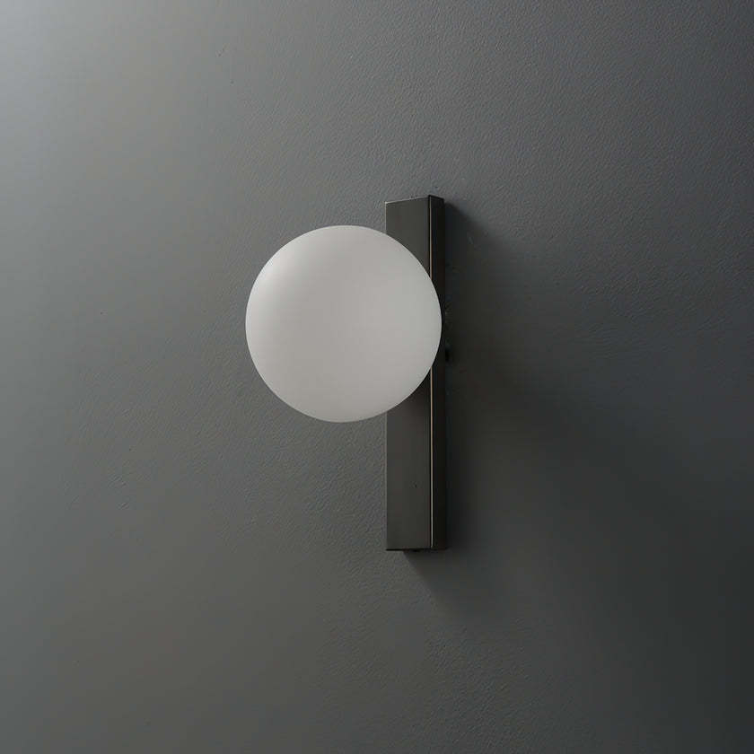 Ball Glass Black Wall Lamp Bedside Wall Sconce