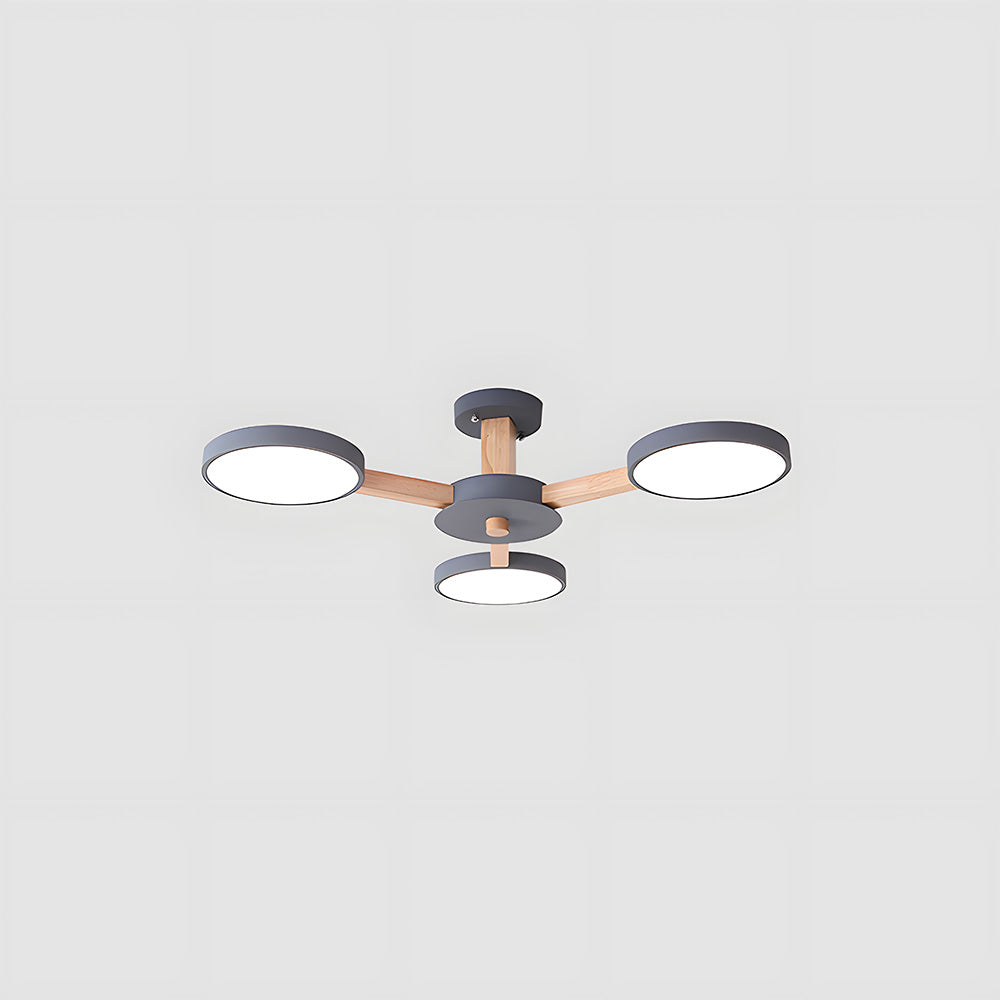 Nordic Multi-Ring LED Ceiling Light for Living Room