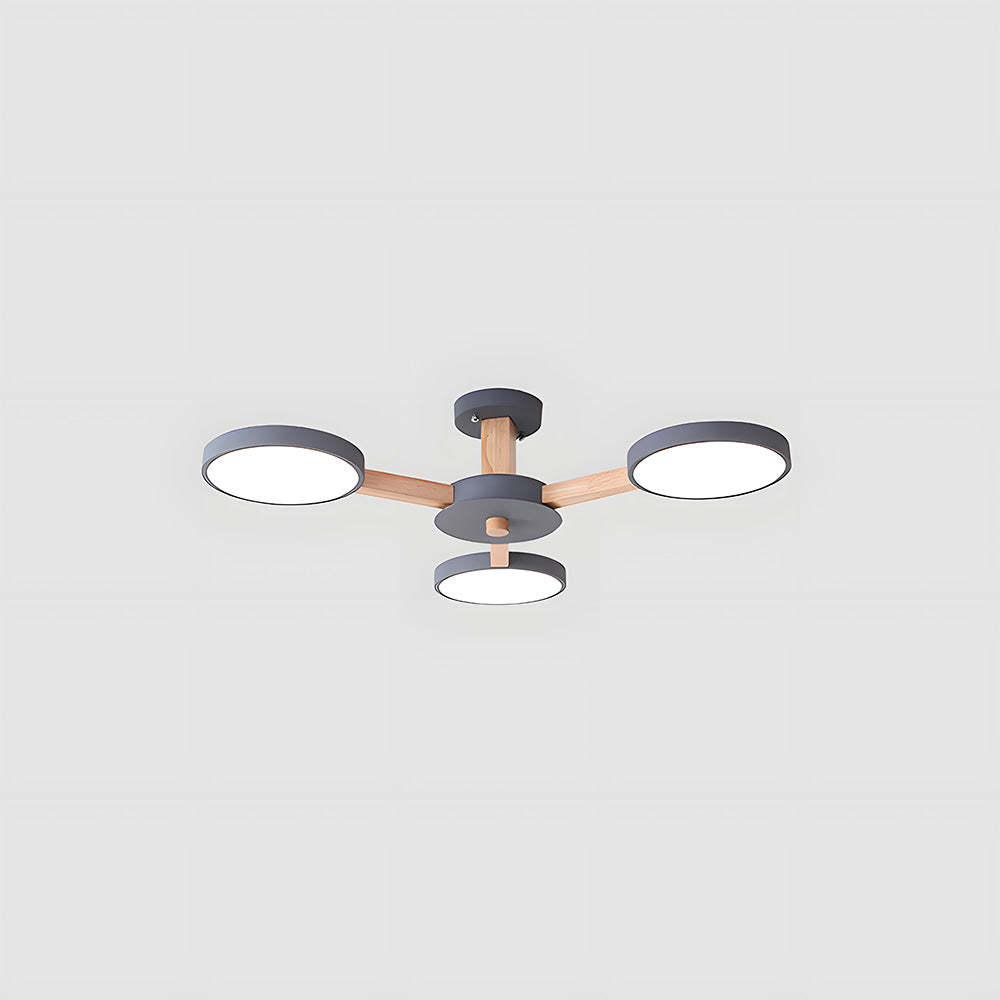 Nordic Multi-Ring LED Ceiling Light for Living Room