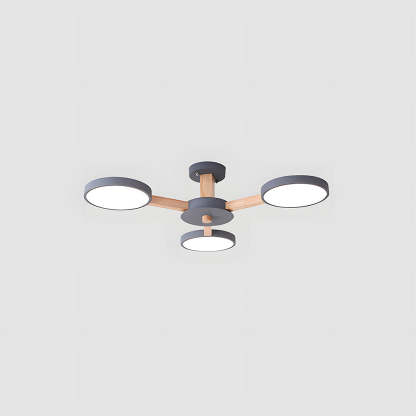 Nordic Multi-Ring LED Ceiling Light for Living Room