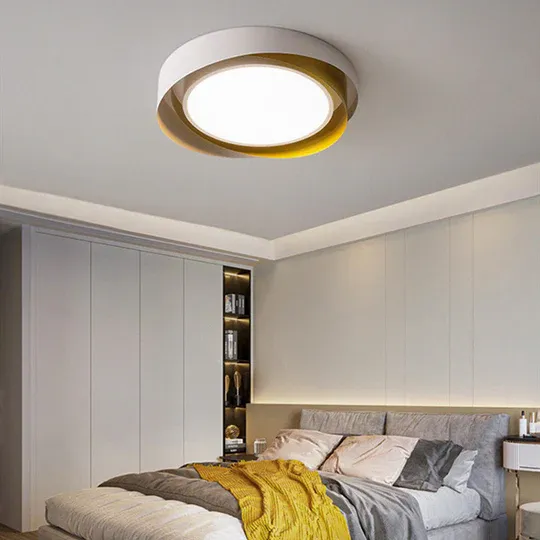 Morden Metal LED Living Room White Ceiling Lights