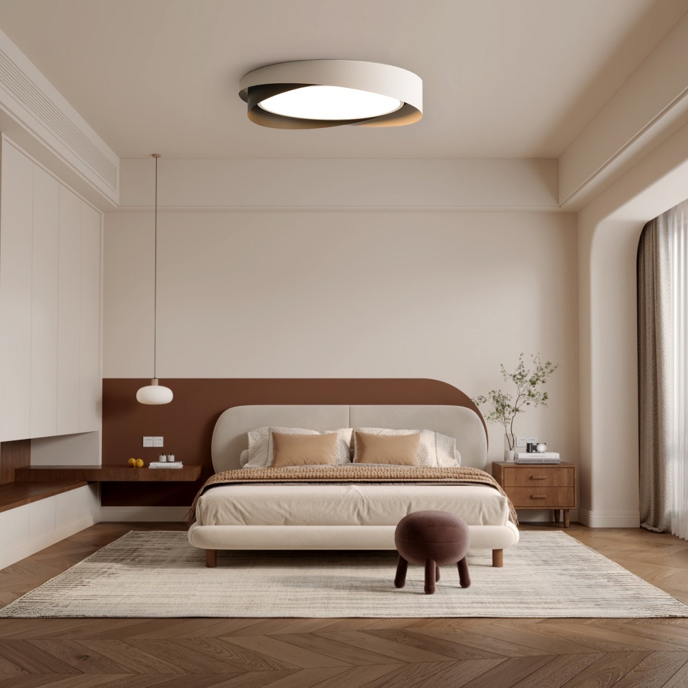 Morden Metal LED Living Room White Ceiling Lights