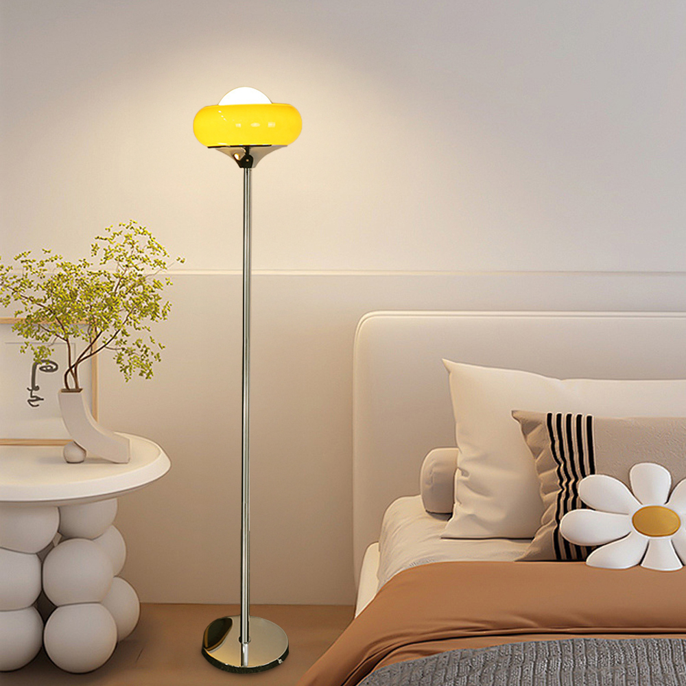 Ulab Edu Tripod Floor Lamp Yellow Miley Spherical Bulb Tripod Tree
