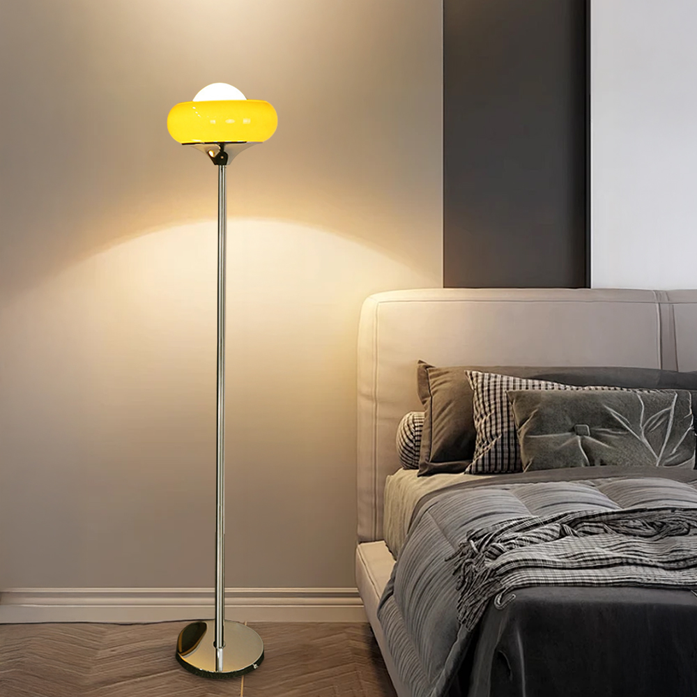 Retro Bauhaus Egg Shaped Living Room Floor Lamp