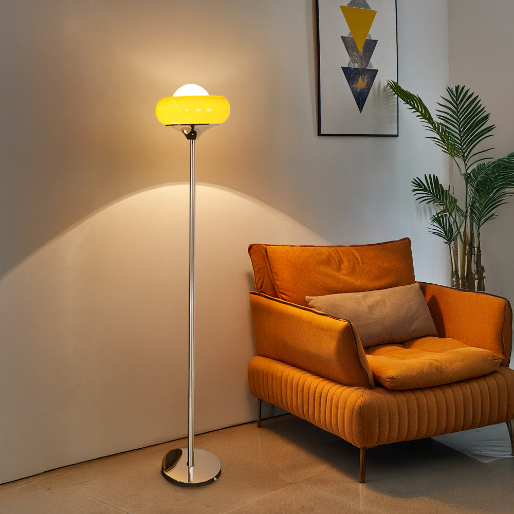 Retro Bauhaus Egg Shaped Living Room Floor Lamp
