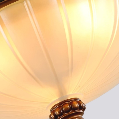 Retro Exquisite Resin Green Living Room Ceiling Light 