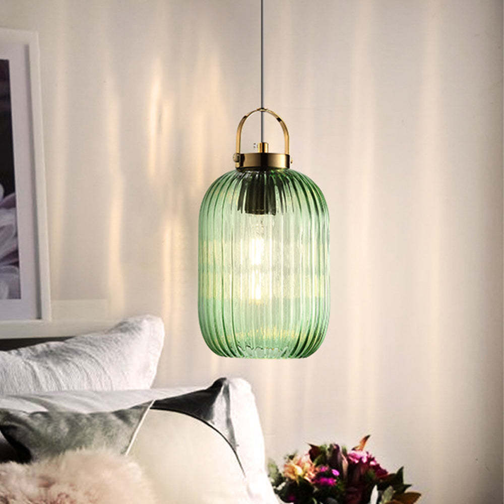 Vintage Stained Glass Pendant Hanging Light -Homdiy