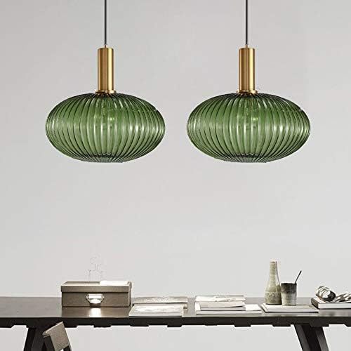 Retro Lantern Shape Stained Glass Pendant Light -Homdiy