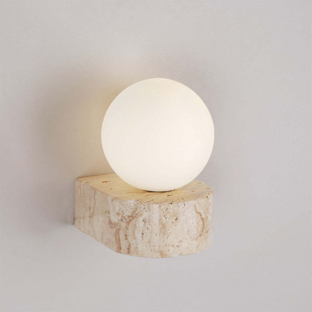 Creative Natural Yellow Travertine Wall Lamp -Homdiy