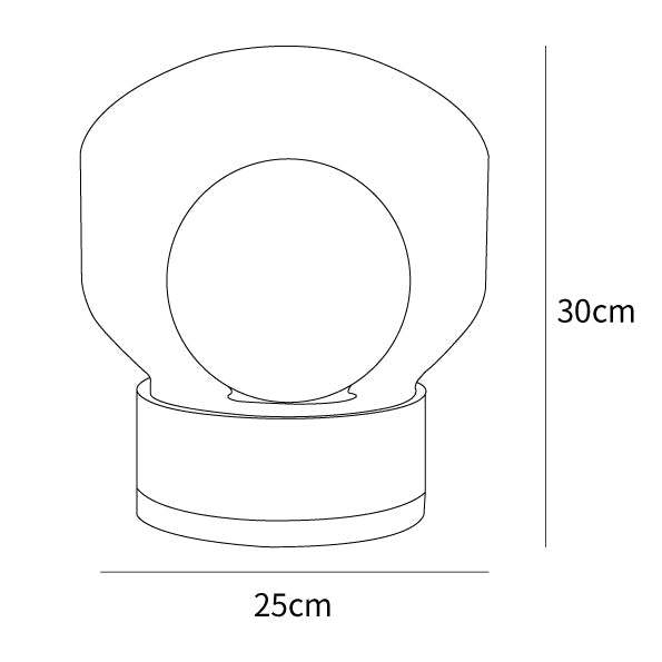 Modern Rigel Round Glass Table Light -Homdiy