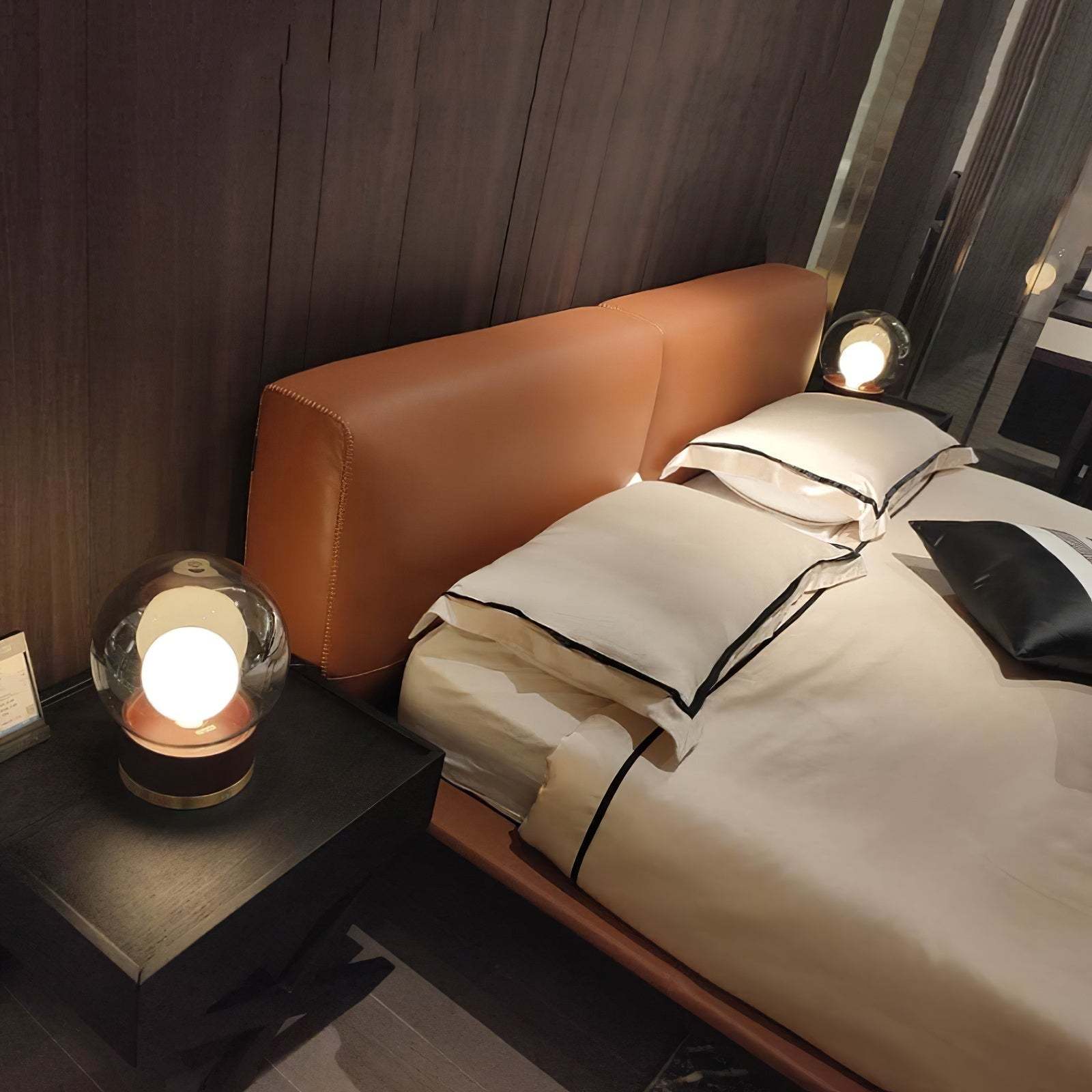 Modern Rigel Round Glass Table Light -Homdiy