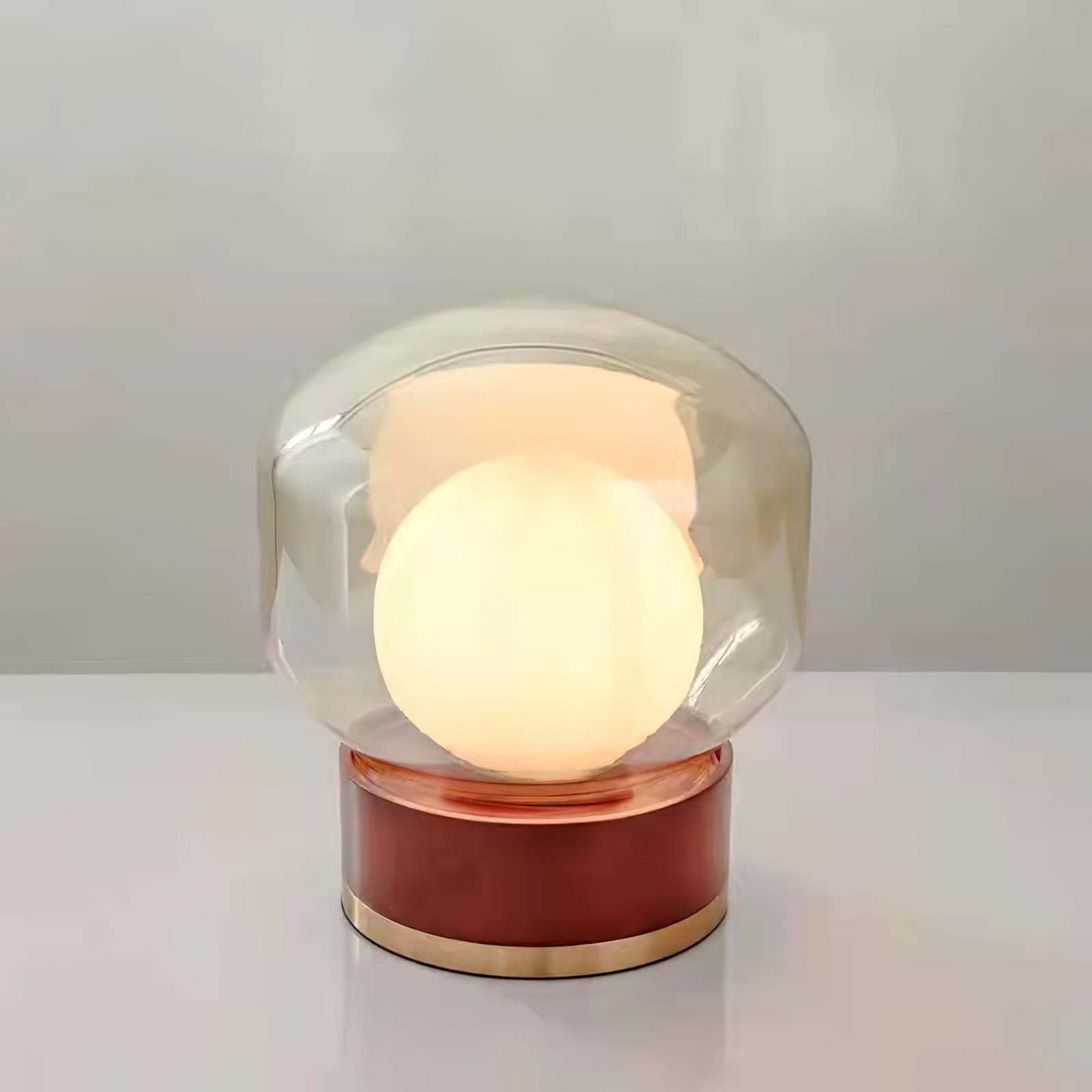 Modern Rigel Round Glass Table Light -Homdiy
