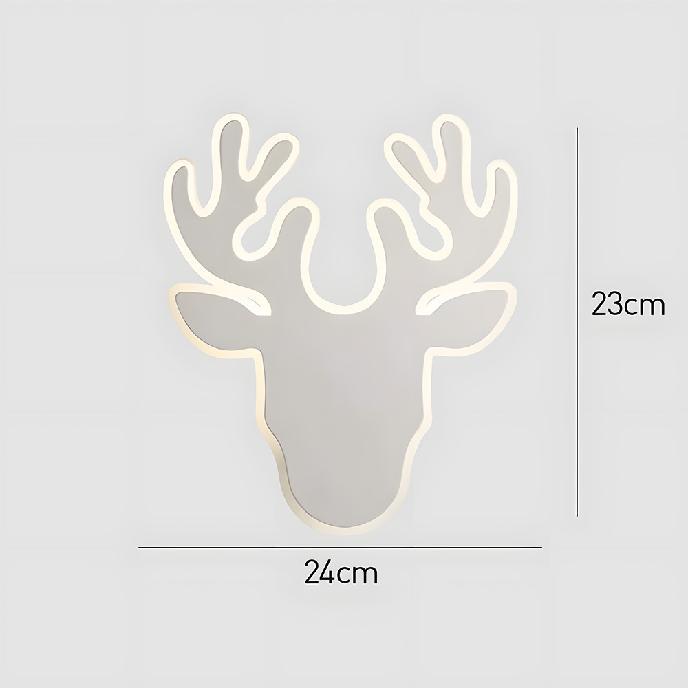 Nordic Deer Creative Living Room LED Wall Lamp