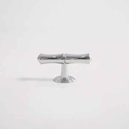 Light French Bamboo Polished Brass Drawer Pulls