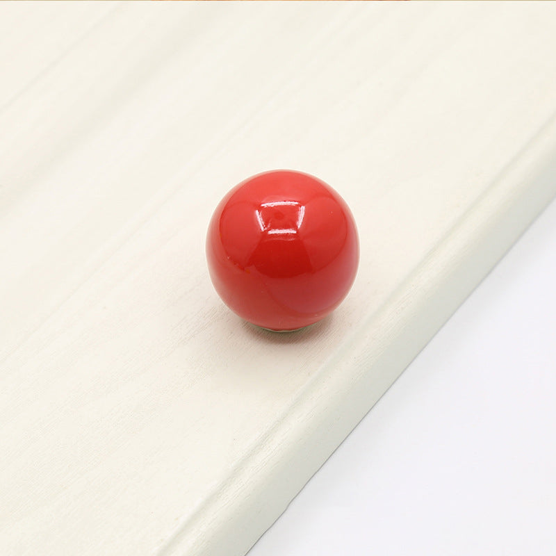 Colorful Ceramic Ball Round Cabinet Knobs