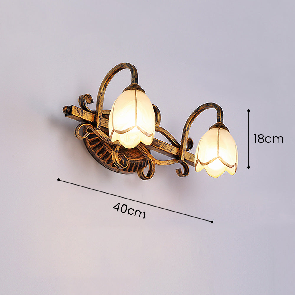Vintage Multi-Head Flower Shape Bathroom Vanity Wall Lighting -Homdiy