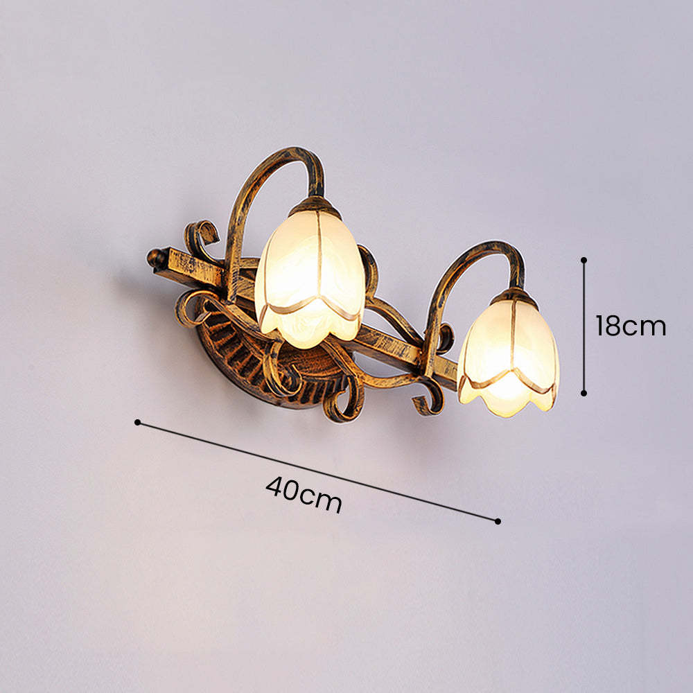 Vintage Multi-Head Flower Shape Bathroom Vanity Wall Lighting -Homdiy