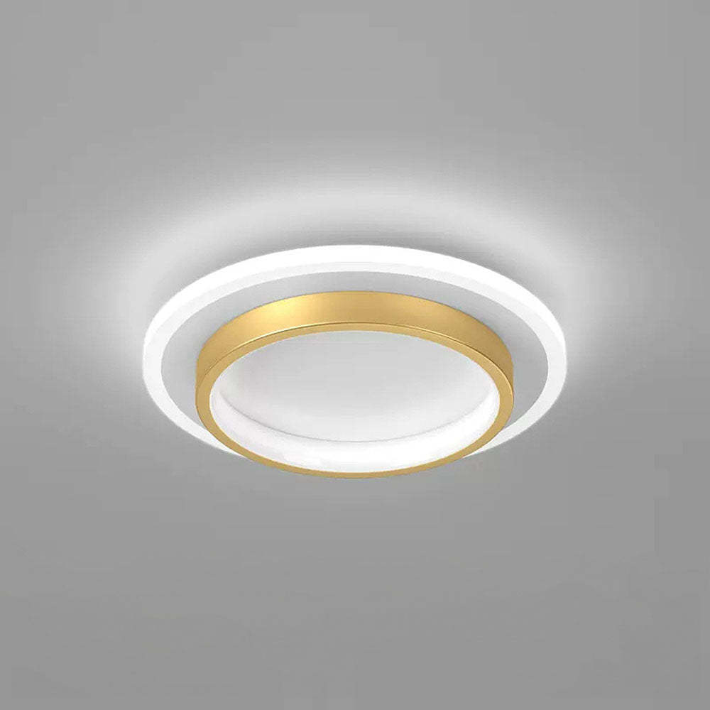Art Deco Aluminum Acrylic LED Ceiling Light for Living Room