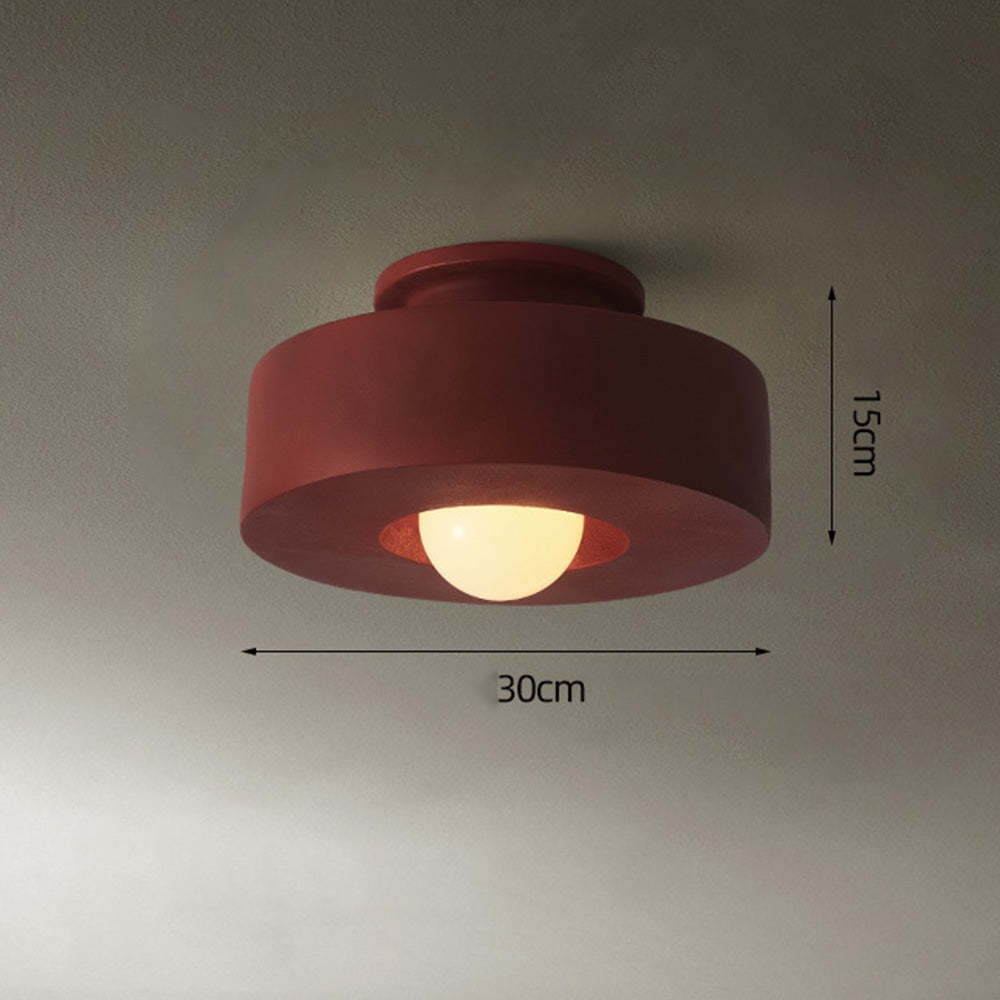 Nordic Macaron Semi Flush Mount Ceiling Light -Homdiy