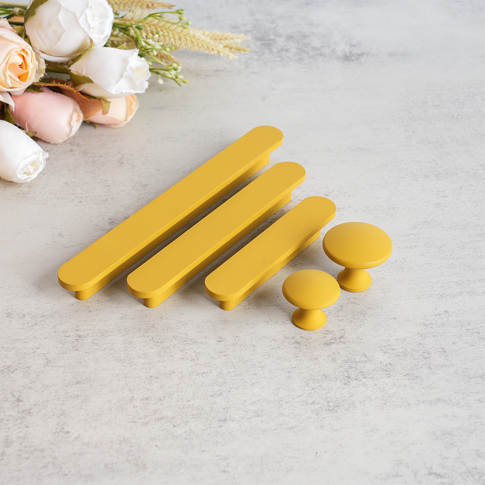 Modern Colorful T-Bar Wardrobe Cabinet Handle
