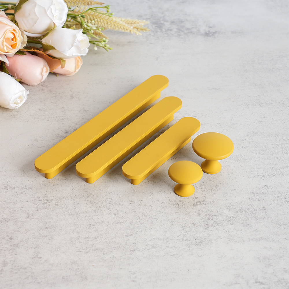 Modern Colorful T-Bar Wardrobe Cabinet Handle