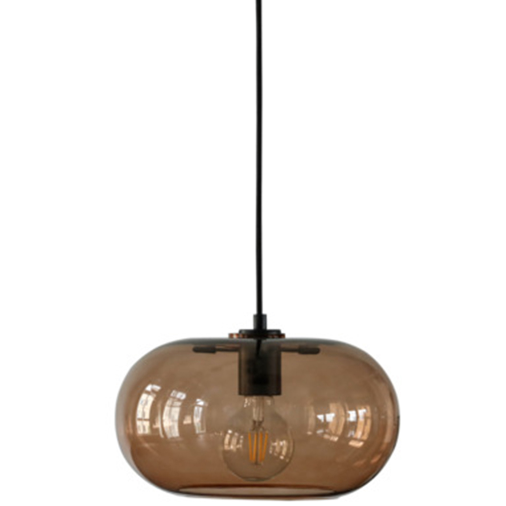 Modern Glass Iron Pendant Light For Kitchen