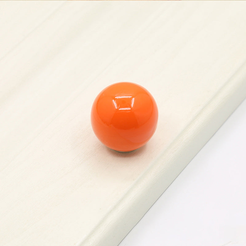 Colorful Ceramic Ball Round Cabinet Knobs