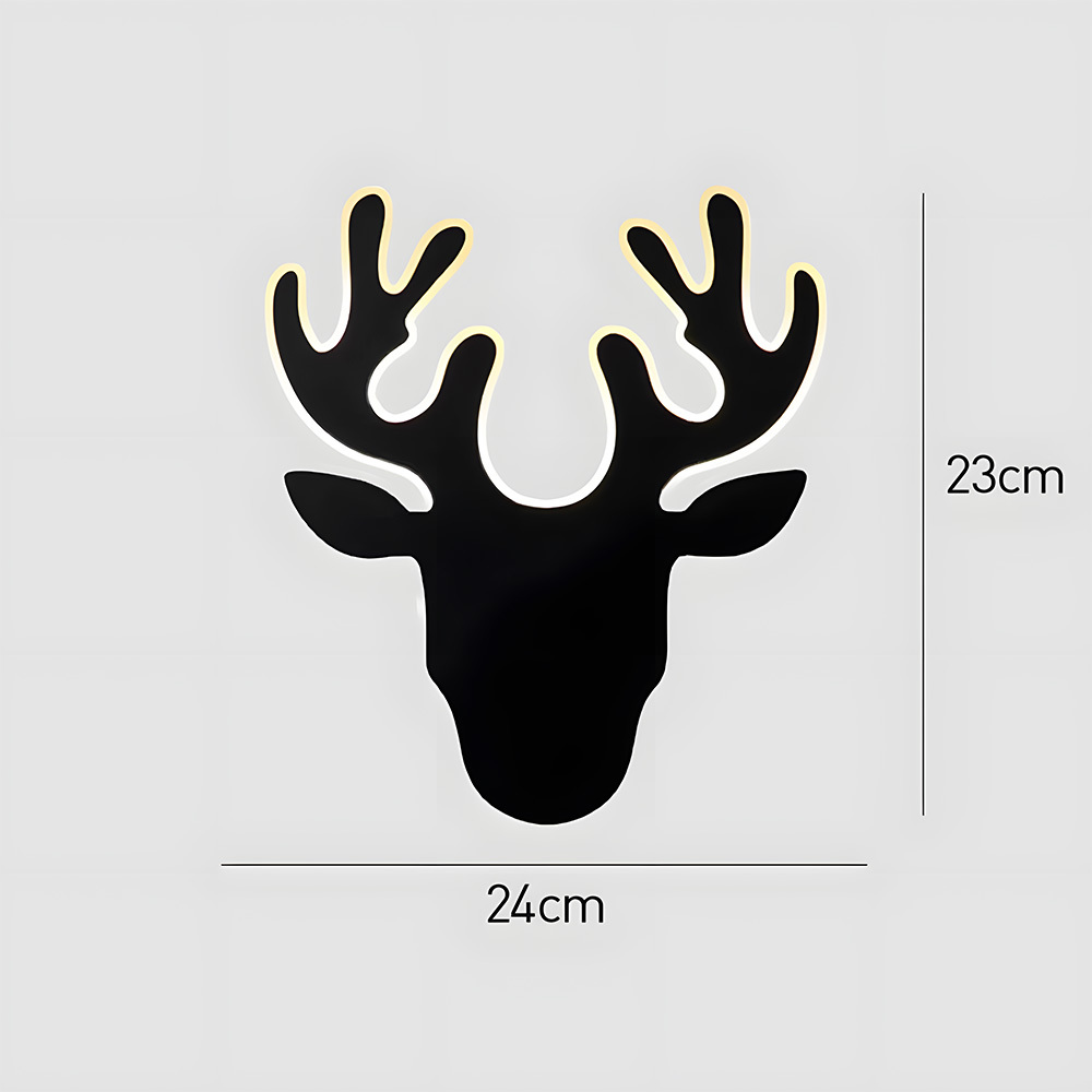 Nordic Deer Creative Living Room LED Wall Lamp