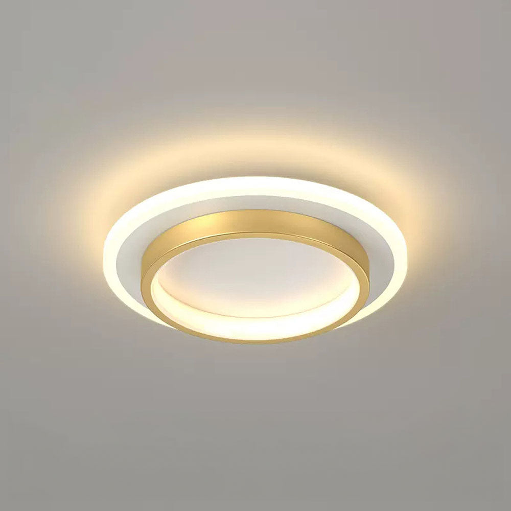 Art Deco Aluminum Acrylic LED Ceiling Light for Living Room