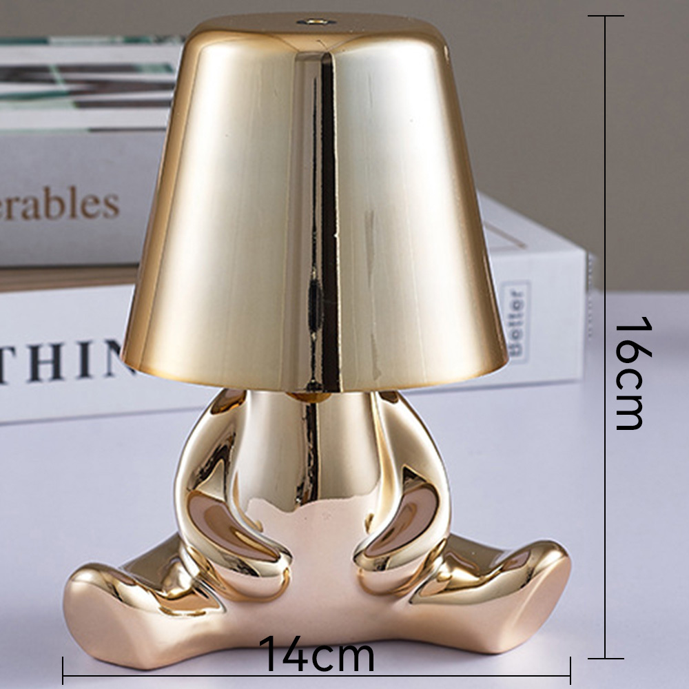 Creative Small Gold and Silver Table Lamps
