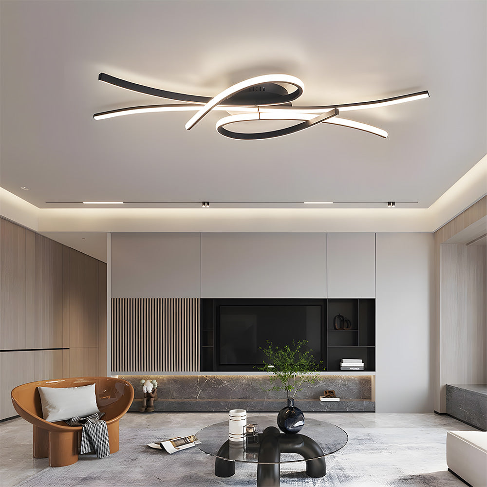 Unique Creative Musical Notes LED Ceiling Lamp