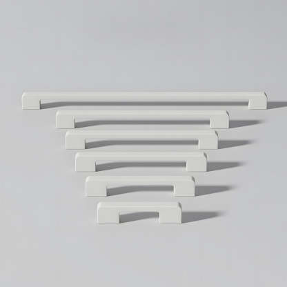 Simple Multi-Color Kitchen Cabinet Handles