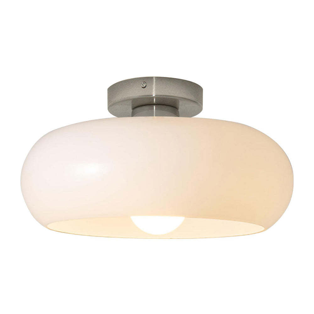 Retro Round Glass Shade Ceiling Light -Homdiy
