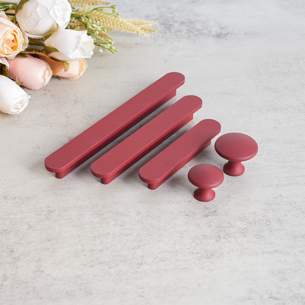 Modern Colorful T-Bar Wardrobe Cabinet Handle