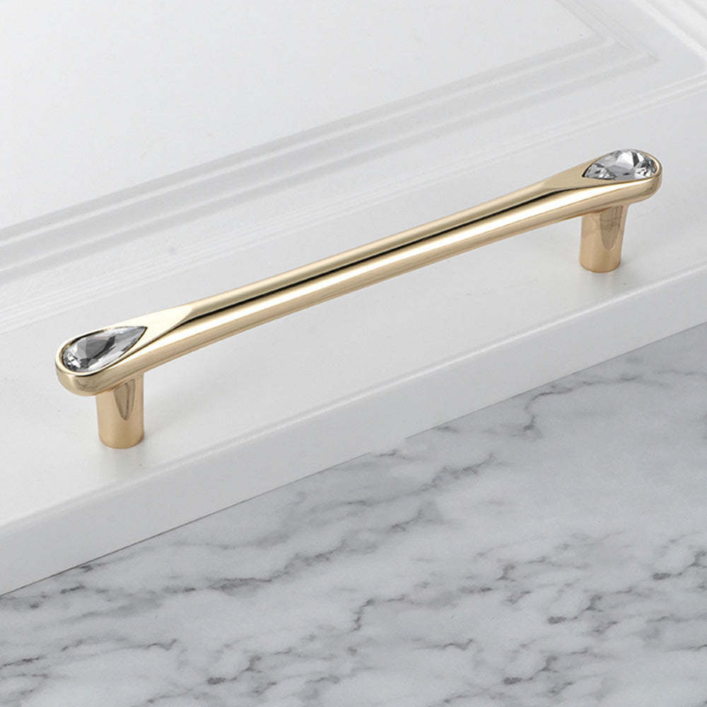 Gold Crystal Kitchen Cabinet Handles -Homdiy