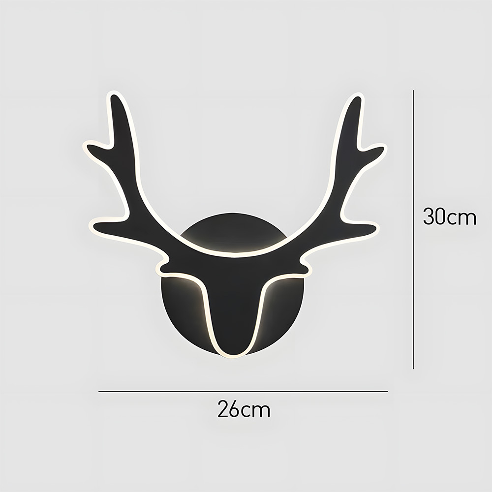 Nordic Deer Creative Living Room LED Wall Lamp