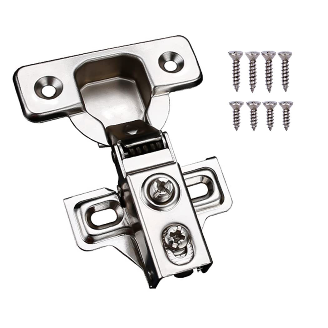 Soft Close Cabinet Door Hinges Stainless Steel Concealed Kitchen Cabinet Hinges with Mounting Screws and Manual -Homdiy