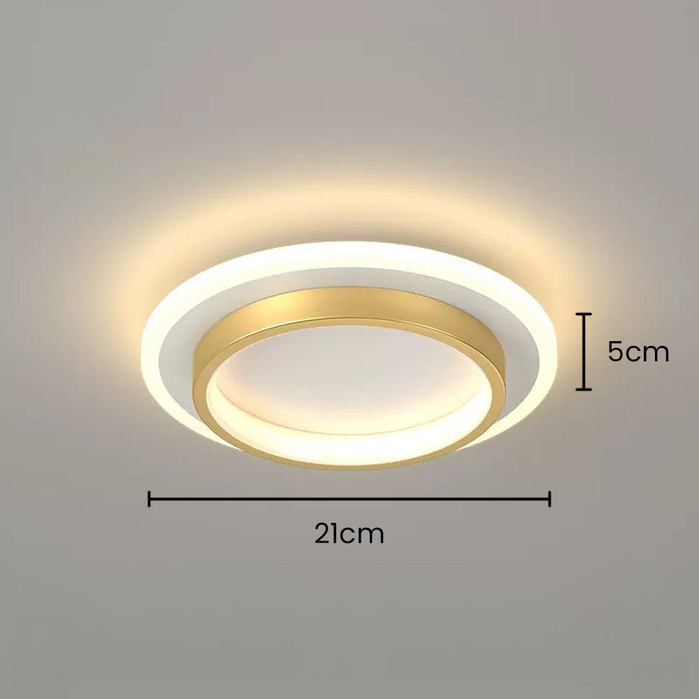 Art Deco Aluminum Acrylic LED Ceiling Light for Living Room