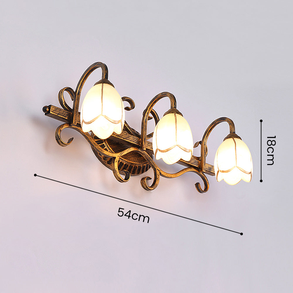 Vintage Multi-Head Flower Shape Bathroom Vanity Wall Lighting -Homdiy