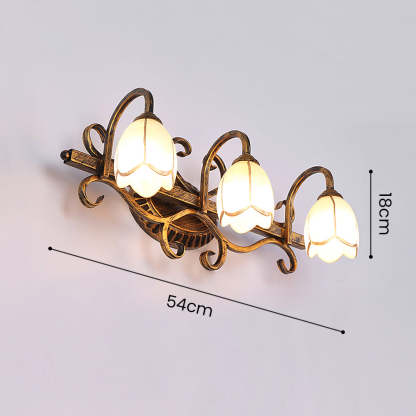 Vintage Multi-Head Flower Shape Bathroom Vanity Wall Lighting -Homdiy
