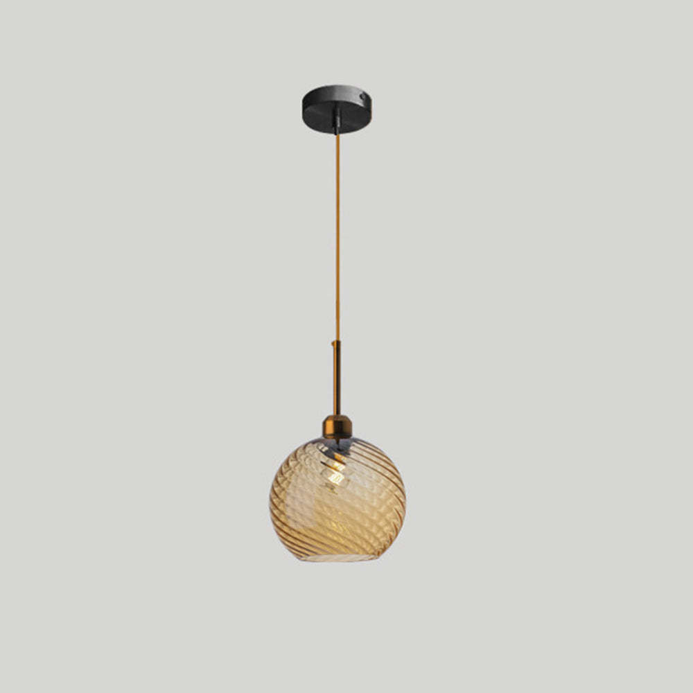 Ripple Glass Simple Dining Room Pendant Light
