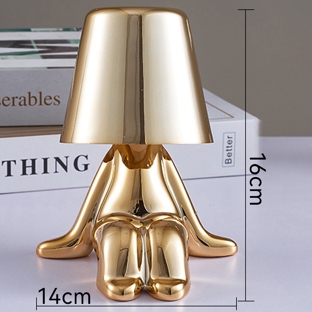 Creative Small Gold and Silver Table Lamps