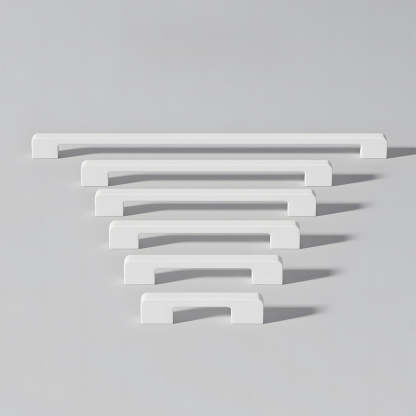 Simple Multi-Color Kitchen Cabinet Handles