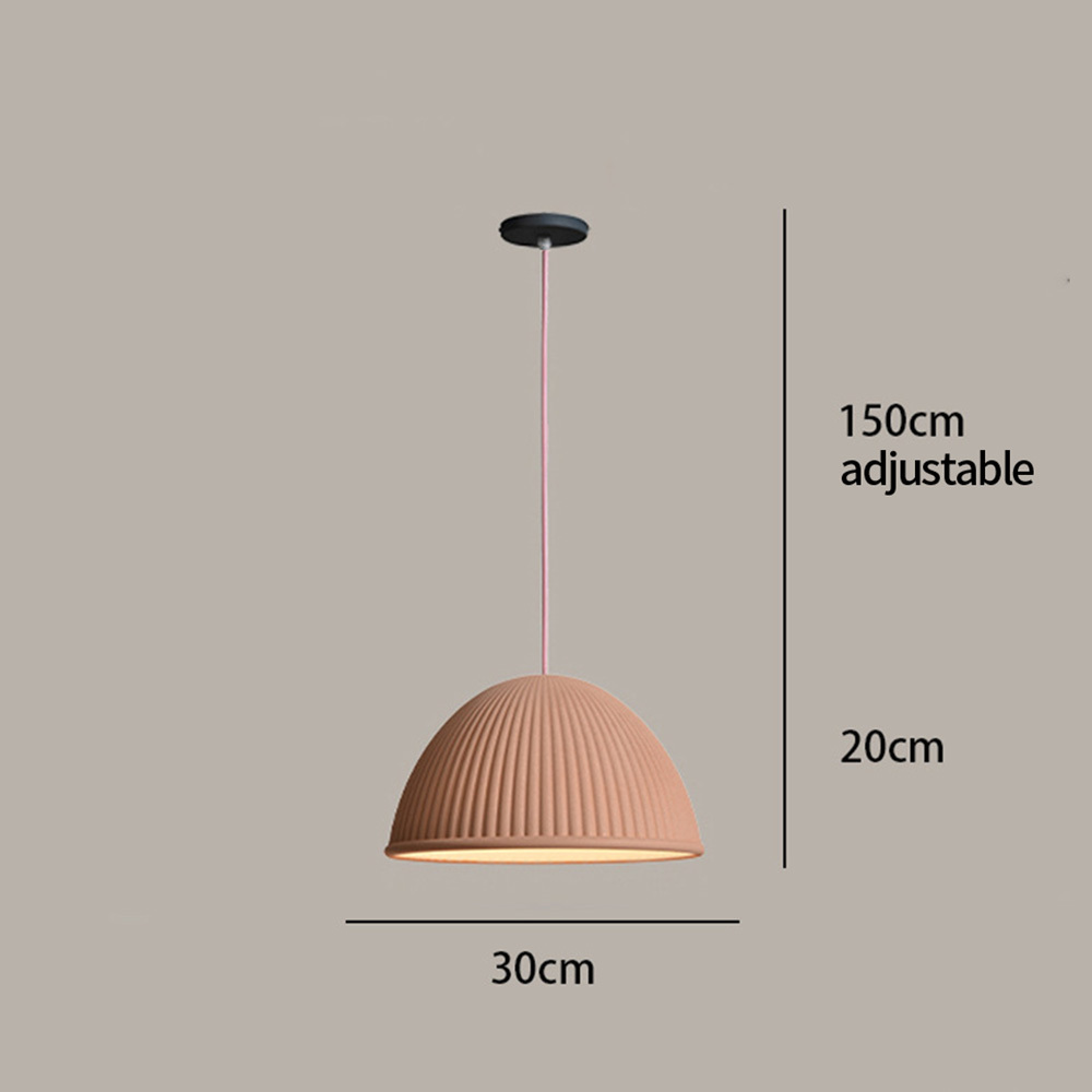 [Copy]Small Nordic Cream Style LED Bedroom Pendant Light
