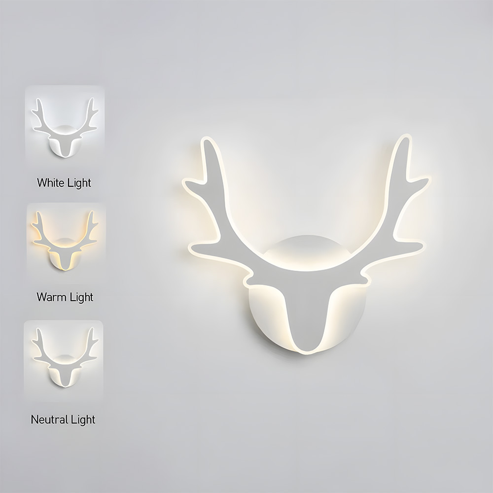 Nordic Deer Creative Living Room LED Wall Lamp