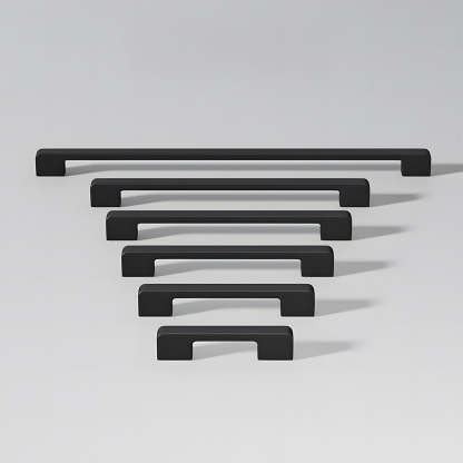 Simple Multi-Color Kitchen Cabinet Handles