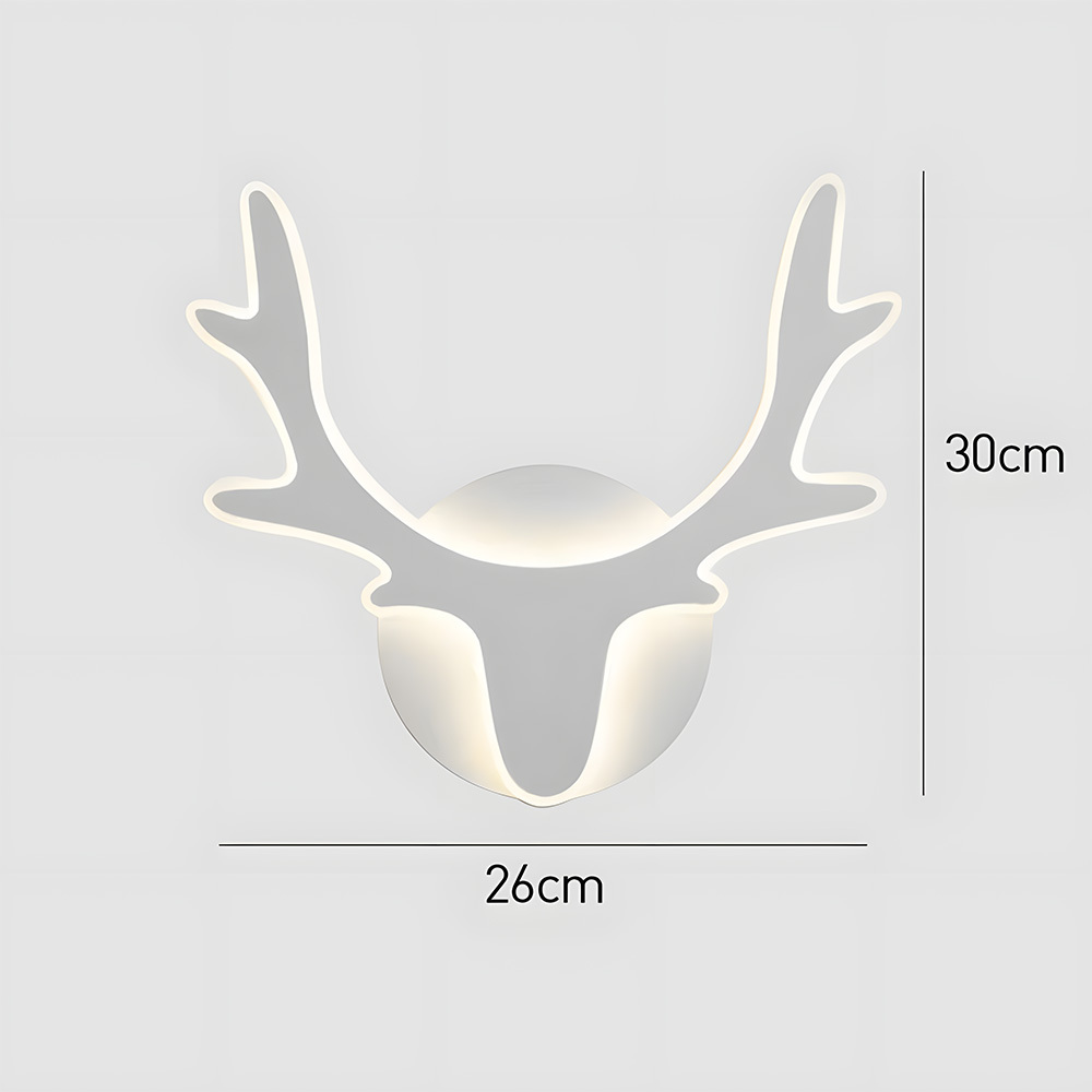 Nordic Deer Creative Living Room LED Wall Lamp