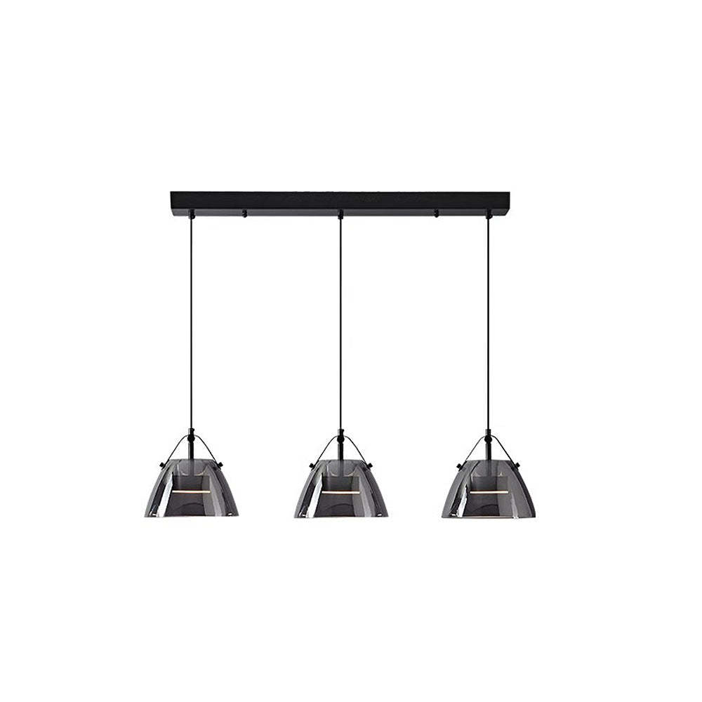 Nordic Black Glass LED Kitchen Island Pendant Light -Homdiy